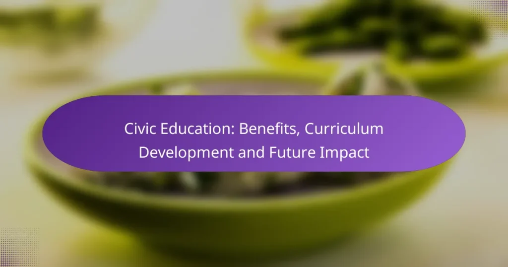 Civic Education: Benefits, Curriculum Development and Future Impact