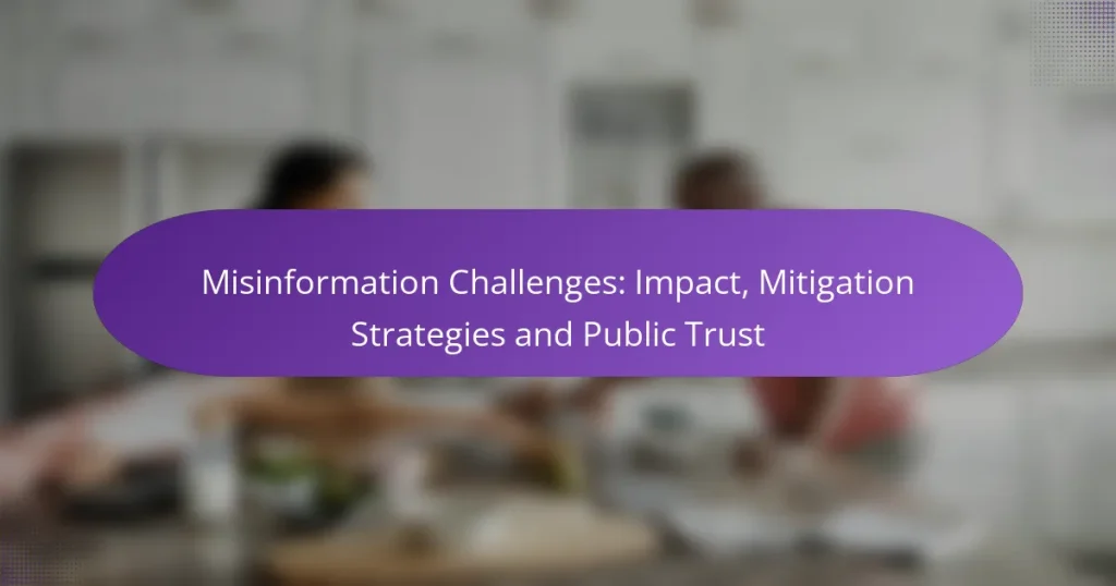 Misinformation Challenges: Impact, Mitigation Strategies and Public Trust