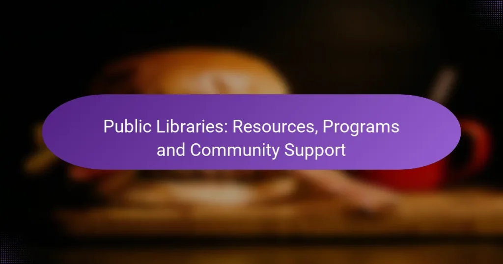 Public Libraries: Resources, Programs and Community Support