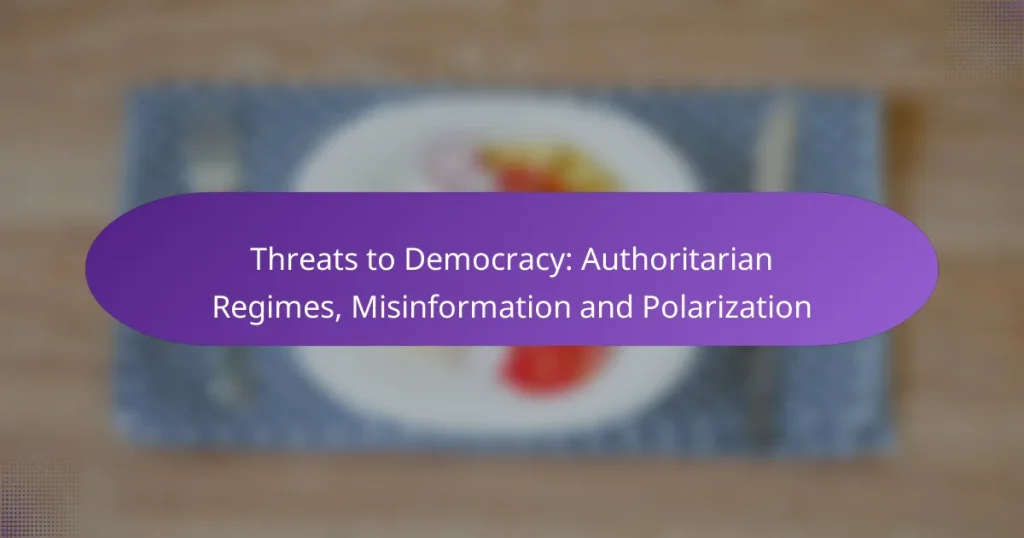 Threats to Democracy: Authoritarian Regimes, Misinformation and Polarization