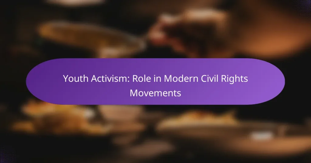 Youth Activism: Role in Modern Civil Rights Movements