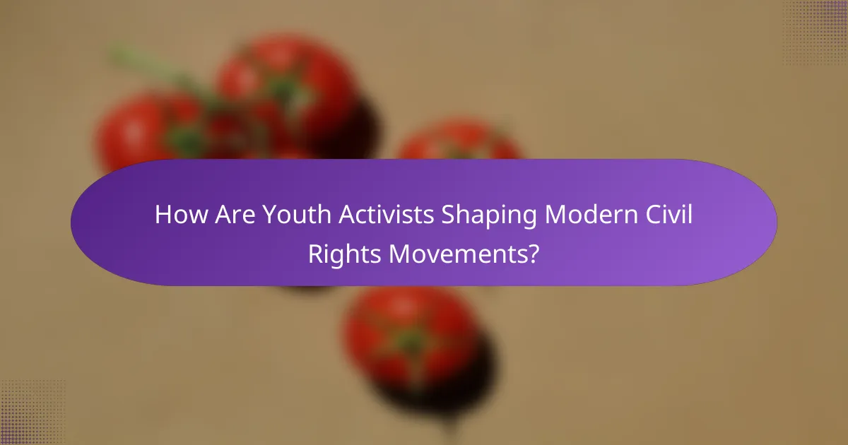 How Are Youth Activists Shaping Modern Civil Rights Movements?