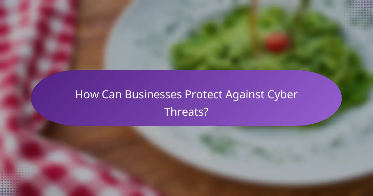 How Can Businesses Protect Against Cyber Threats?