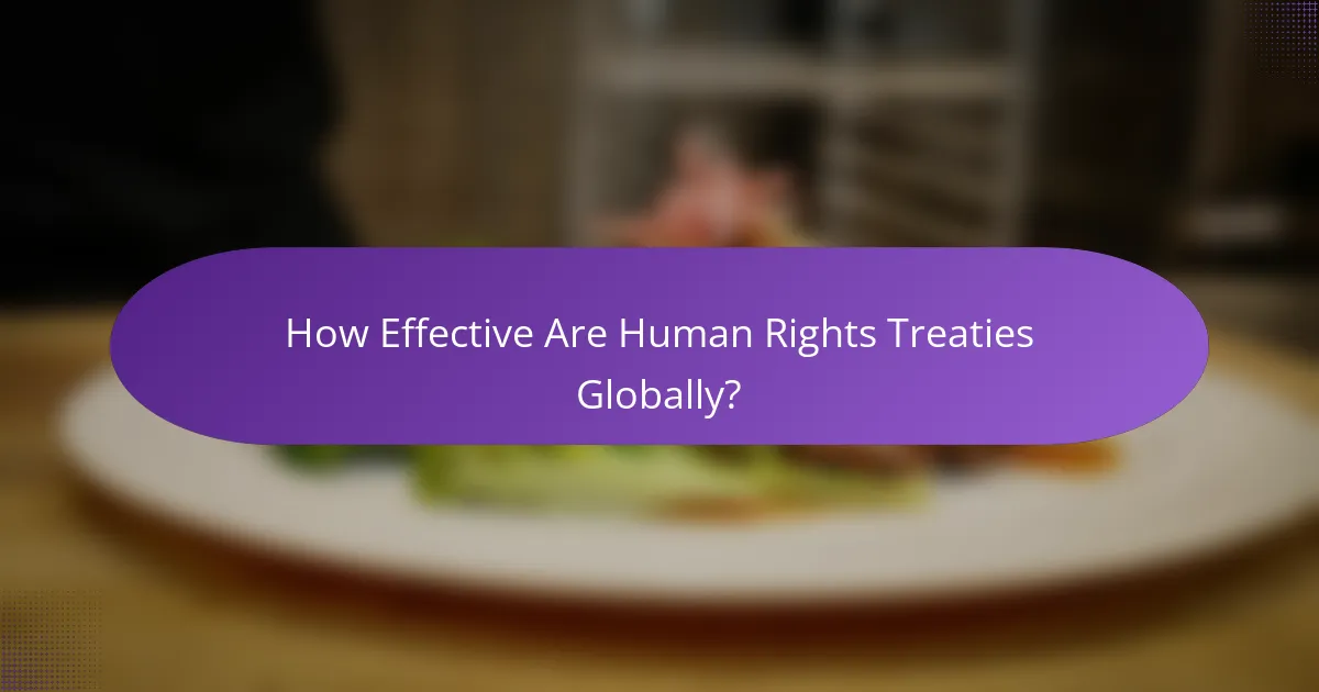 How Effective Are Human Rights Treaties Globally?