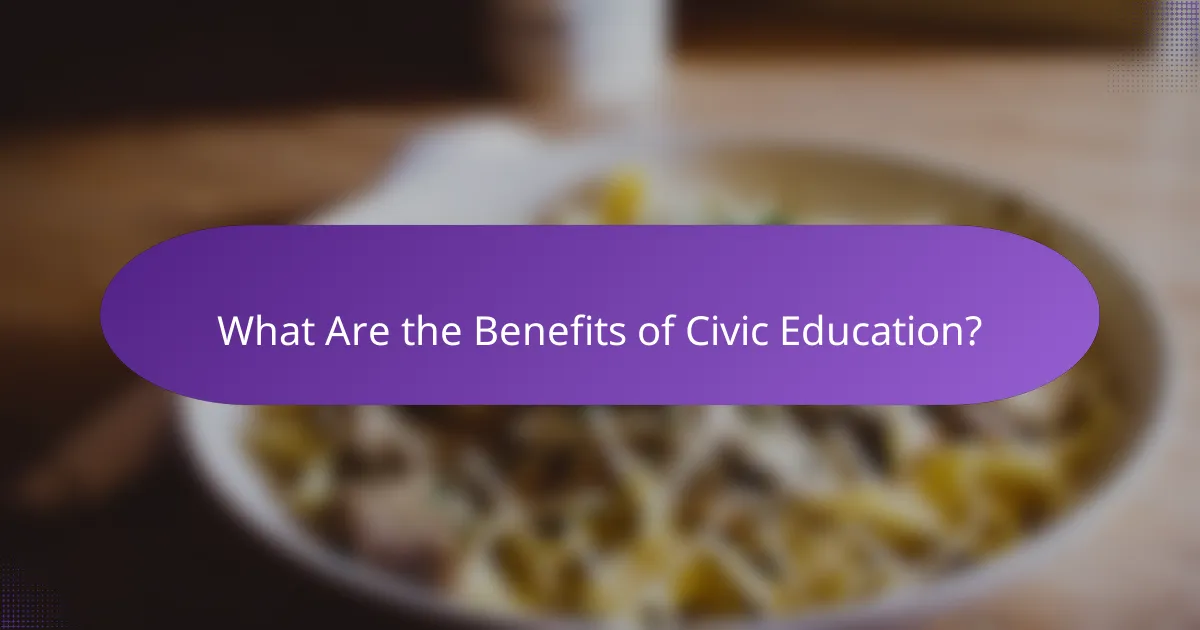 What Are the Benefits of Civic Education?
