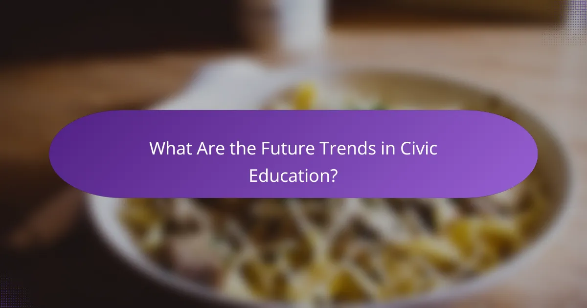 What Are the Future Trends in Civic Education?