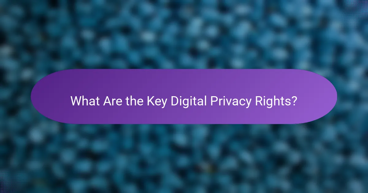 What Are the Key Digital Privacy Rights?