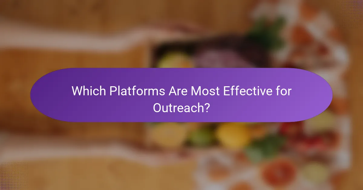 Which Platforms Are Most Effective for Outreach?